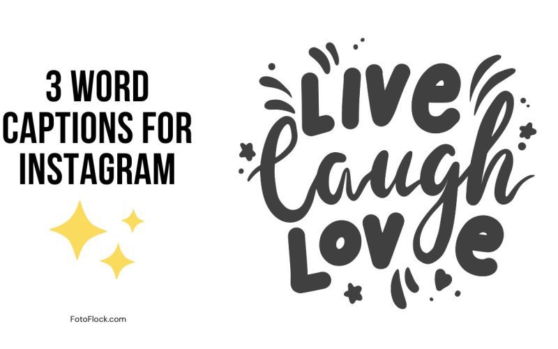 3 Word Captions for Instagram