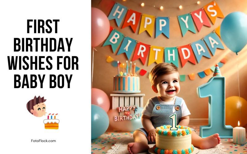 First Birthday Wishes for Baby Boy