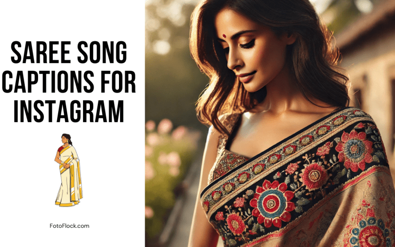 Saree Song Captions for Instagram